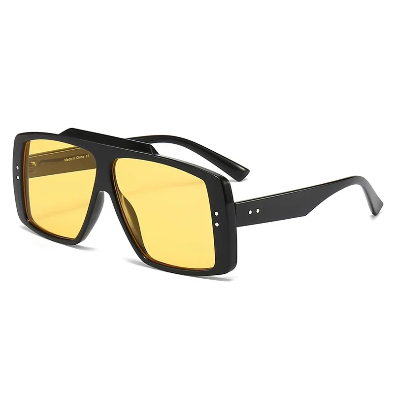 

Новые квадратные солнцезащитные очки в большой оправе мужские европейские и американские трендовые очки для степлера риса Индивидуальные Ретро Солнцезащитные очки женские