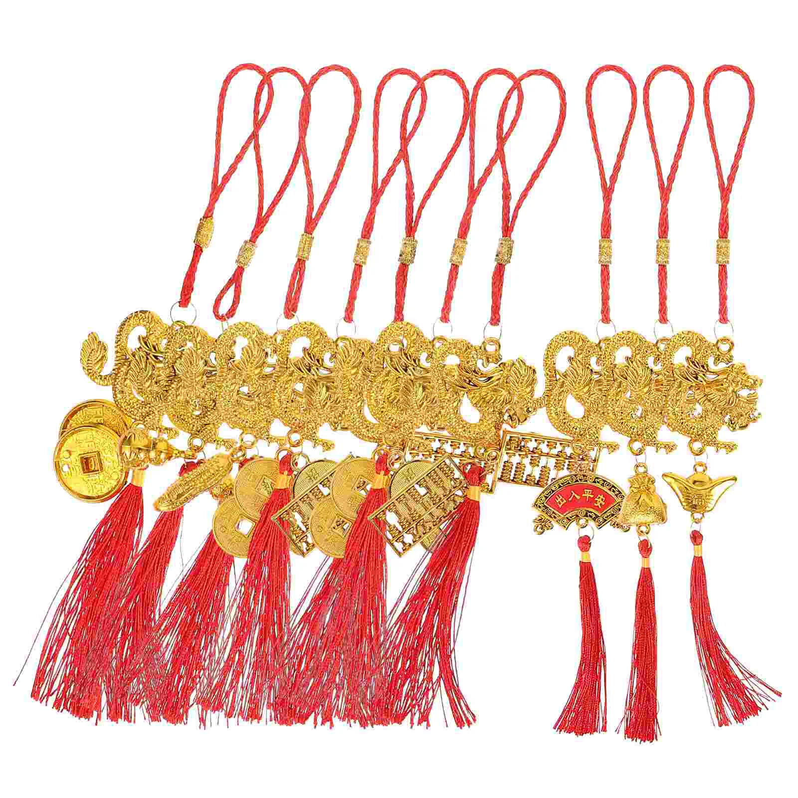 10 Pcs Chinese Style Christmas Home Decor Spring Festival Ornament Polyester New Year Hanging
10 Pcs Chinese Style Christmas Home Decor Spring Festival Ornament Polyester New Year Hanging
