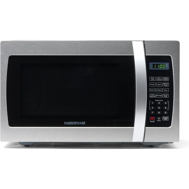 

Countertop Microwave 1000 Watts, 1.3 cu ft - Microwave Oven With LED Lighting and Child Lock - Perfect for Apartments and Dorms