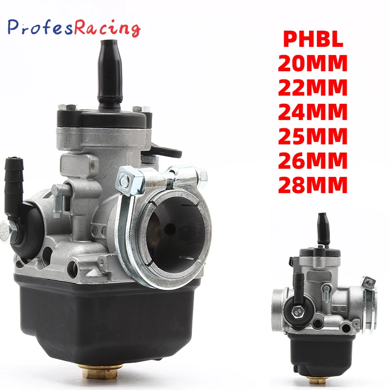 

Racing Carburetor Vergaser Dellorto PHBL 20 22 24 25 26 28mm for 2/4T Stroke 50-300cc Carb Scooter Engine Universal