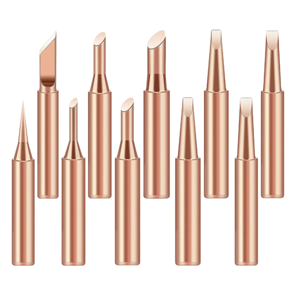 10Pcs Pure Copper Soldering Iron Tips 900M-T Replacement Soldering Iron Head For Rework Station Welding Tool Accessory
10Pcs Pure Copper Soldering Iron Tips 900M-T Replacement Soldering Iron Head For Rework Station Welding Tool Accessory