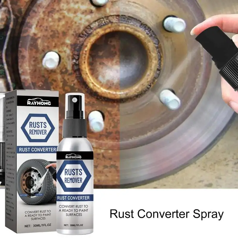 

Car rust remover spray multipurpose auto metal rust prevention liquid car rust stopper agent vehicles iron powder liquid