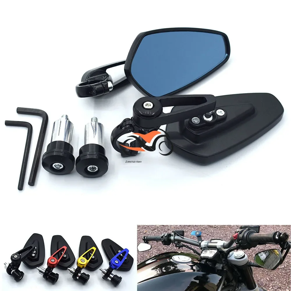 Universal 7/8" 22mm Motorcycle Rearview Mirror HandleBar Ends Side Mirrors FOR Honda CB400 CB500F CB500X CB599 CB600/F CB650F
Universal 7/8" 22mm Motorcycle Rearview Mirror HandleBar Ends Side Mirrors FOR Honda CB400 CB500F CB500X CB599 CB600/F CB650F