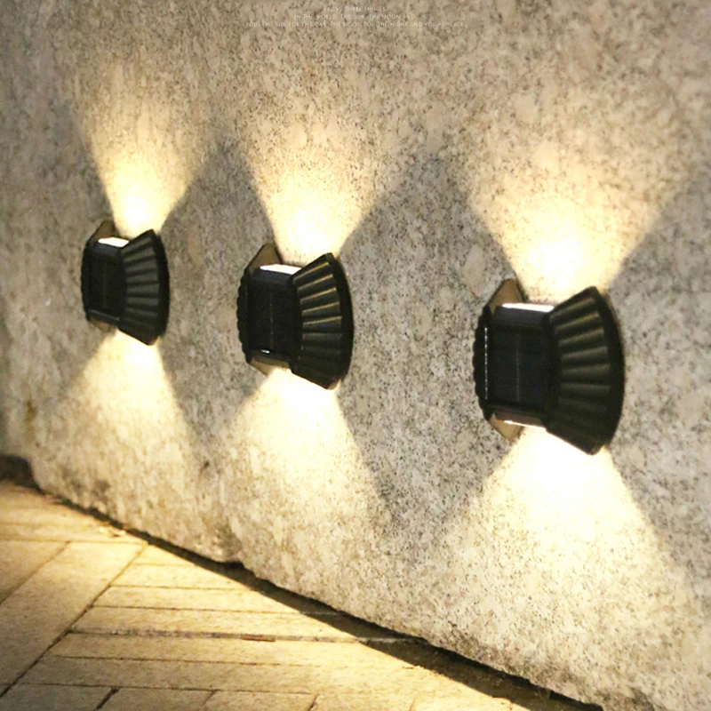 

8 LED Solar Light for Garden Decoration Waterproof Outdoor Landscape Solar Powered Stairs Fence Wall Light Walkway Sunlight Lamp