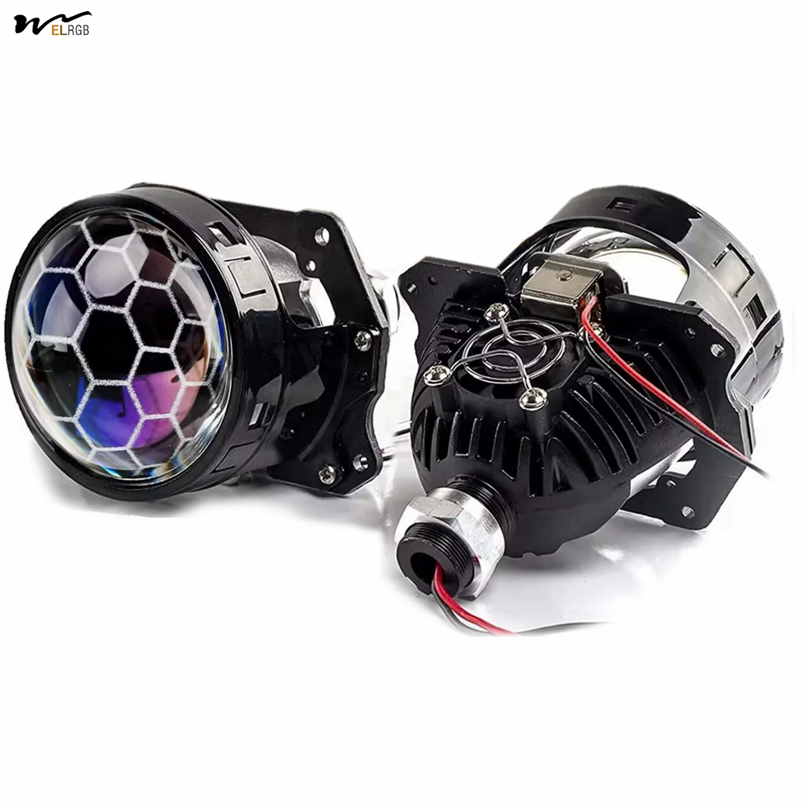 Universal headlight modification kit suitable for H1 H4 H7 automotive motorcycle honeycomb LED projection lens 
Universal headlight modification kit suitable for H1 H4 H7 automotive motorcycle honeycomb LED projection lens