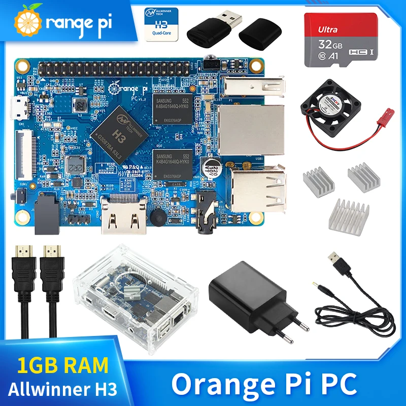 ПК Orange Pi 1 ГБ ОЗУ, четырехъядерный мини-компьютер Allwinner H3 с одной платой 100 Мб, Поддержка Ethernet, ОС Android Lubuntu Debian
ПК Orange Pi 1 ГБ ОЗУ, четырехъядерный мини-компьютер Allwinner H3 с одной платой 100 Мб, Поддержка Ethernet, ОС Android Lubuntu Debian
