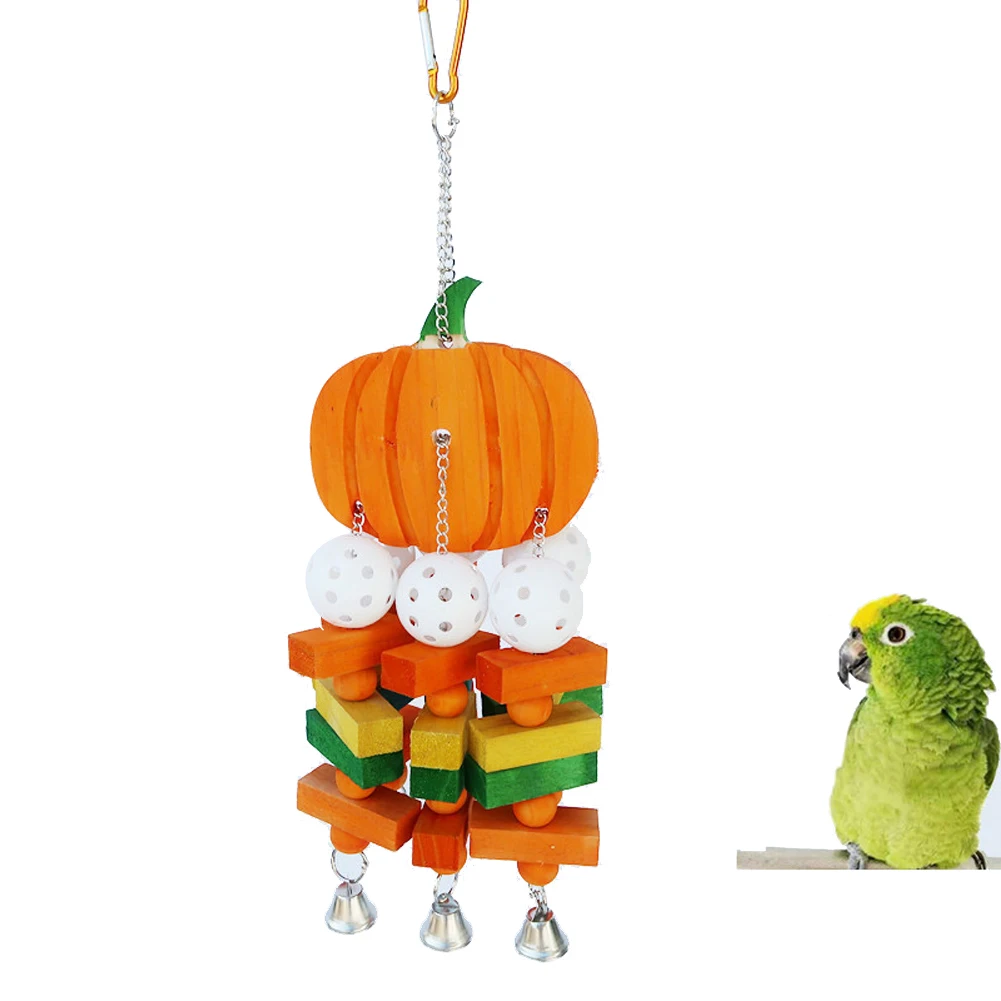 Wooden Pet Bird Toy Colorful Pumpkin Pendant Wind Chimes Parrot Bite Training Supply Bell Chewing Swing Garden Hanging Ornaments
Wooden Pet Bird Toy Colorful Pumpkin Pendant Wind Chimes Parrot Bite Training Supply Bell Chewing Swing Garden Hanging Ornaments