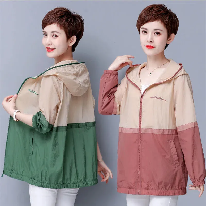 2023 Spring Summer Coat Sun Protection Clothing Women Jacket New Hooded Sun-Protective Fashion Top Thin Loose Plus Size Jackets
2023 Spring Summer Coat Sun Protection Clothing Women Jacket New Hooded Sun-Protective Fashion Top Thin Loose Plus Size Jackets