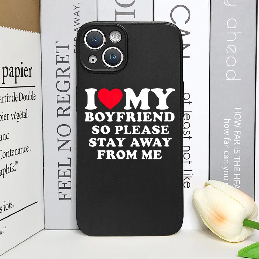 Cute Funny I Love My Girlfriend Phone Case for IPhone 11 12 13 14 15 16 Pro Max Mini X XS 7 8Plus Soft Cover Couple Paired Coque Cute Funny I Love My Girlfriend Phone Case for IPhone 11 12 13 14 15 16 Pro Max Mini X XS 7 8Plus Soft Cover Couple Paired Coque