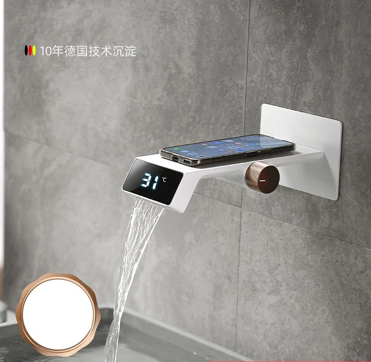 Bathroom Intelligent Digital Display Concealed Faucet White Basin Multi-Function Temperature Control Hand Washing
Bathroom Intelligent Digital Display Concealed Faucet White Basin Multi-Function Temperature Control Hand Washing