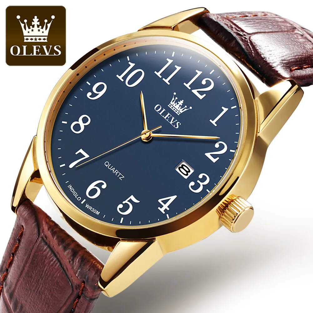 OLEVS 5566 Classic Digital Dial Quartz Watch for Men Leather Strap Waterproof Men's Wristwatches Luxury Brand Business Man Watch
OLEVS 5566 Classic Digital Dial Quartz Watch for Men Leather Strap Waterproof Men's Wristwatches Luxury Brand Business Man Watch