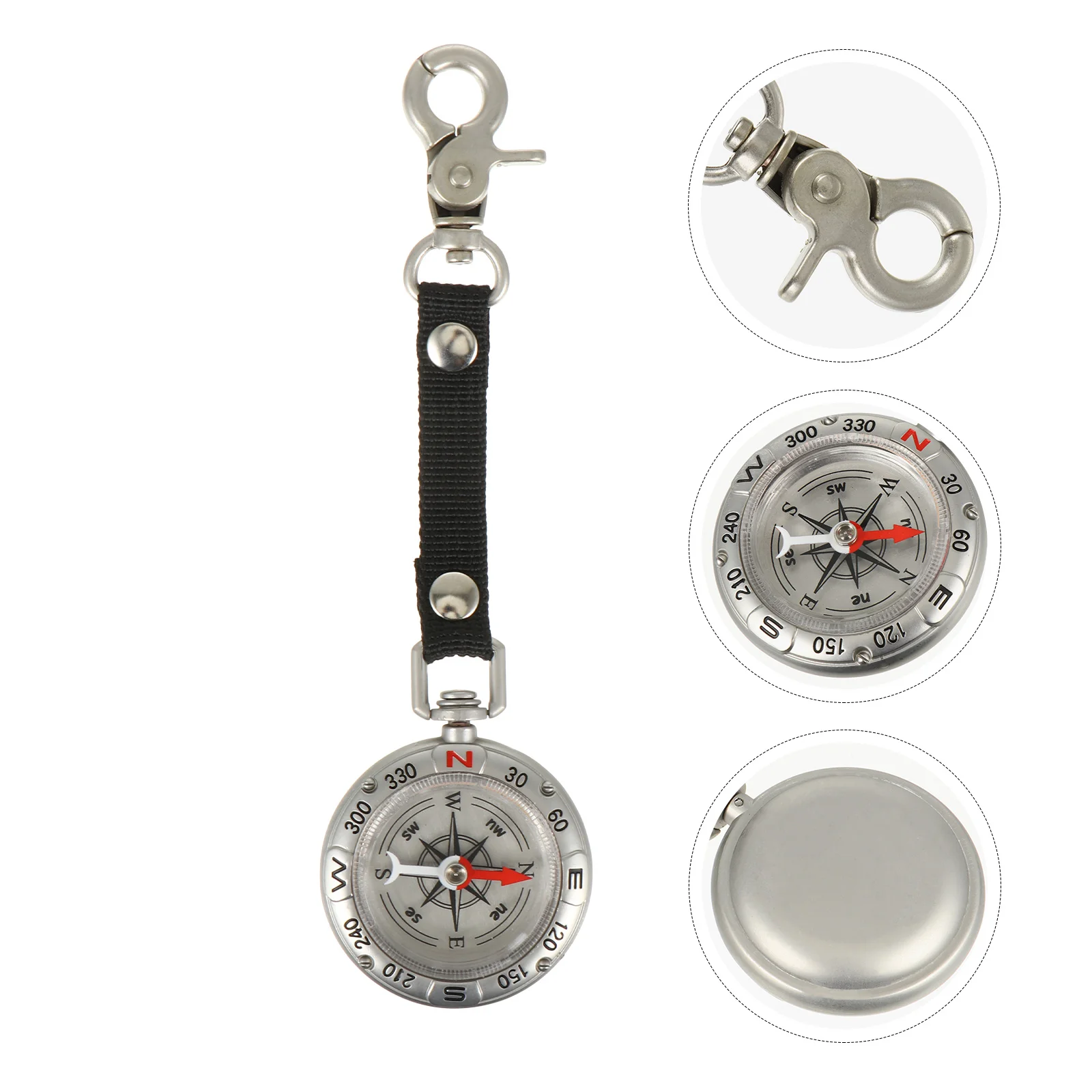 

Compass Keychain Creative Keyrings Pendant Backpack Holder Decoration Zinc Alloy Key-chain Pendent