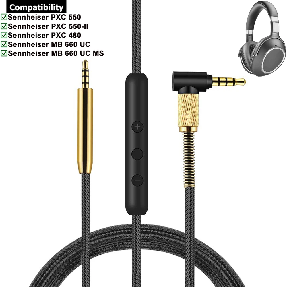 OFC Replacement Braided Cable Cord For Sennheiser PXC550 PXC480 PXC 550 480 MB660 MB 660 UC MS Headphones
OFC Replacement Braided Cable Cord For Sennheiser PXC550 PXC480 PXC 550 480 MB660 MB 660 UC MS Headphones
