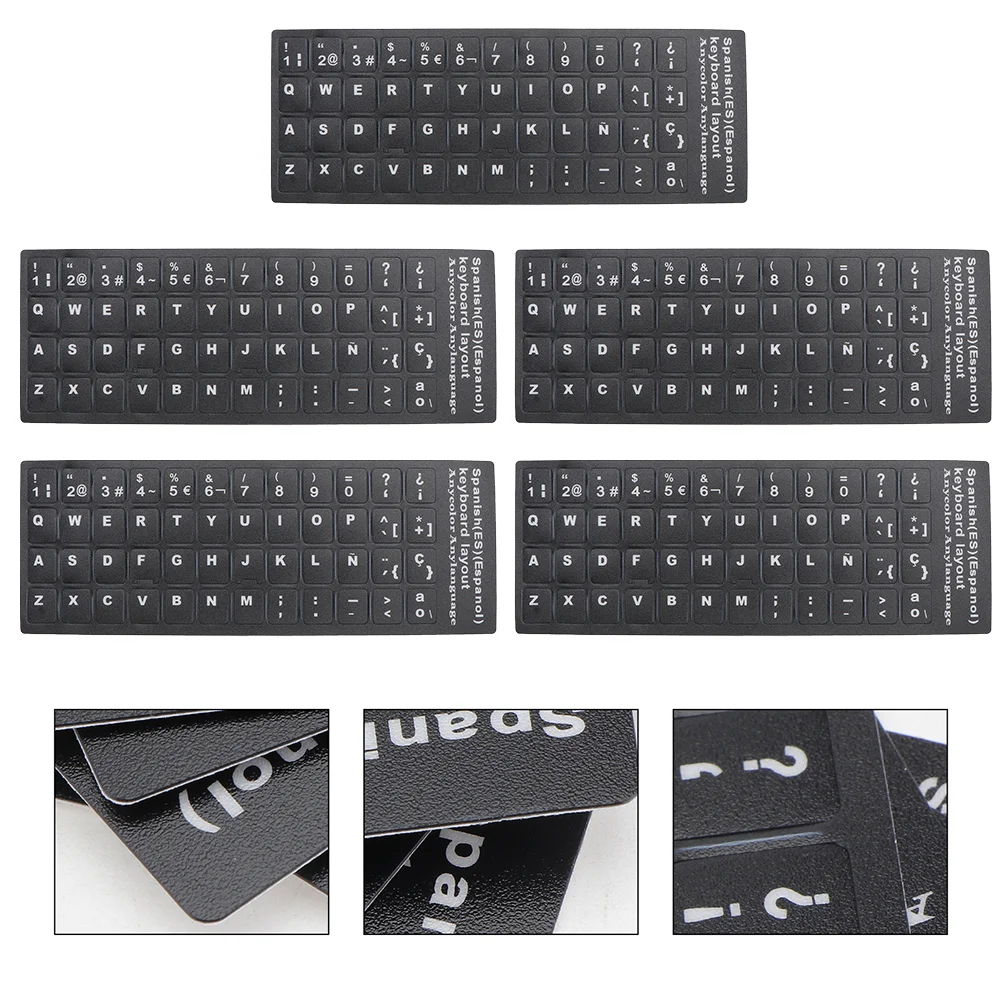 5 Sheets Keyboard Stickers Ukrainian Russian Letters for Hebrew Multi-language Laptop
5 Sheets Keyboard Stickers Ukrainian Russian Letters for Hebrew Multi-language Laptop