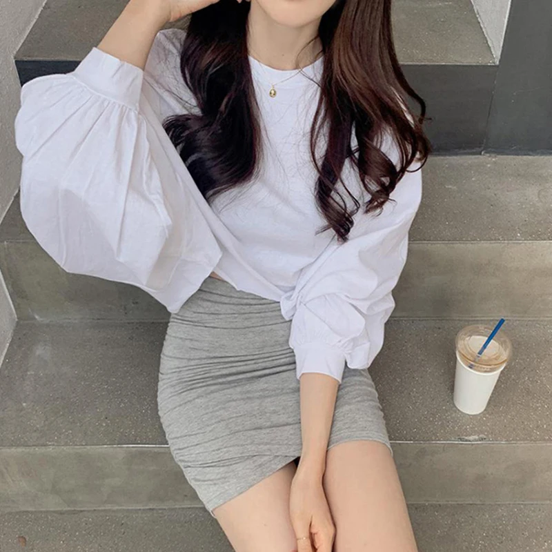 Sheath dress Light gray short skirt women's new high waist hip skirt slim elastic sexy one-step skirt pleated hip skirt off
Sheath dress Light gray short skirt women's new high waist hip skirt slim elastic sexy one-step skirt pleated hip skirt off