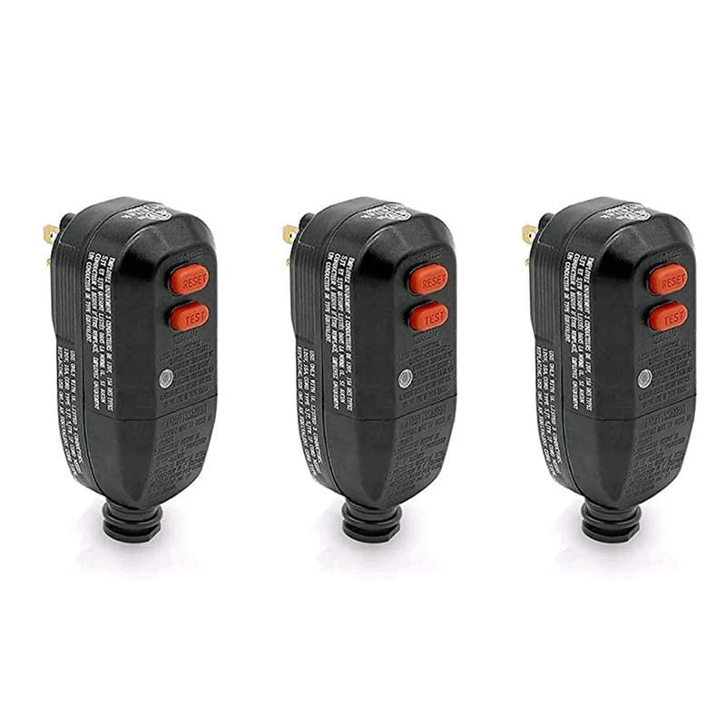 3X GFCI Replacement Plug Assembly 3-Prongs 15A With Ground Fault Circuit Interrupter Safety RCD Protection US Plug
3X GFCI Replacement Plug Assembly 3-Prongs 15A With Ground Fault Circuit Interrupter Safety RCD Protection US Plug