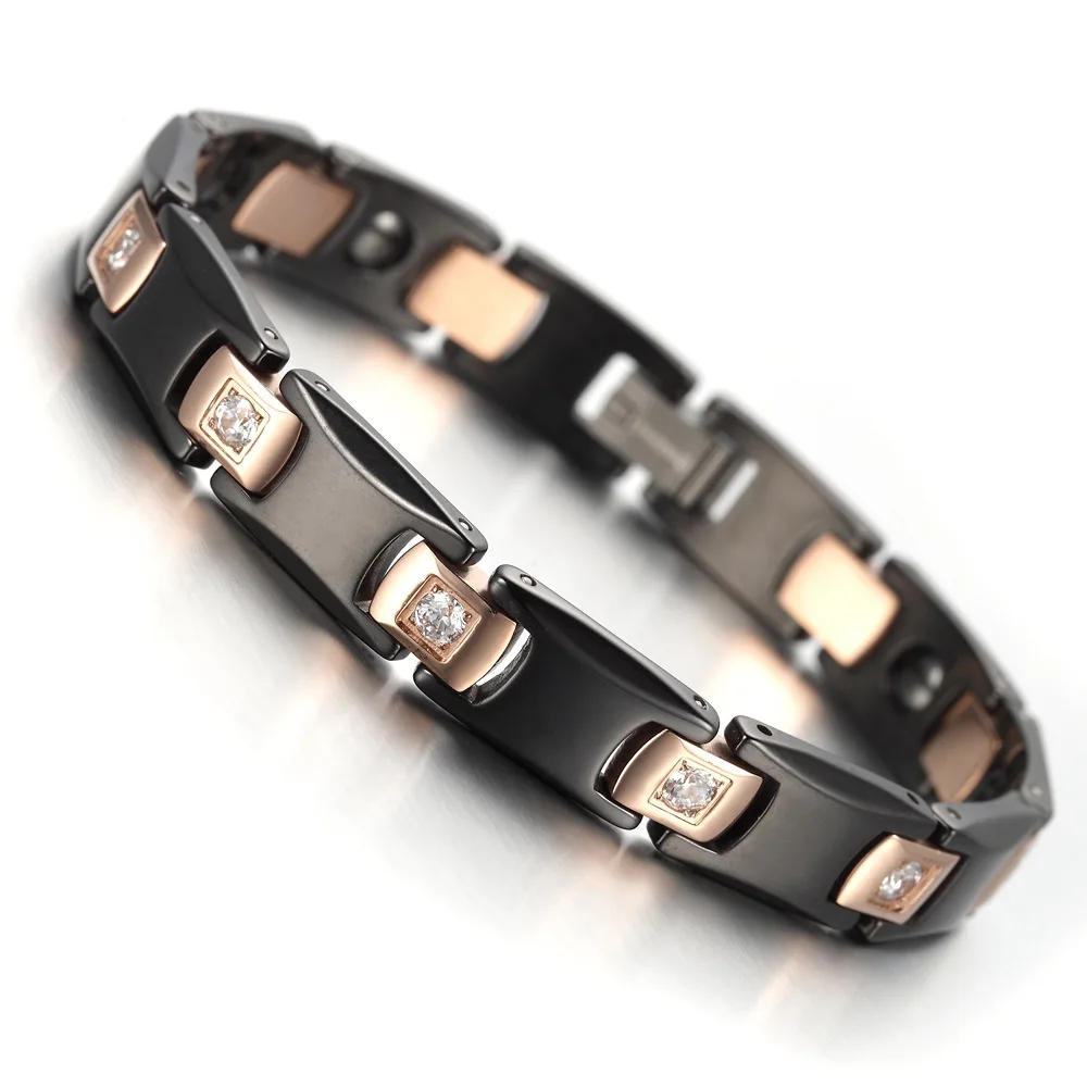 Ikuinen Gold Color Ceramic Bracelet for Women Healing Energy Magnetic Hematite With Crystals Bracelets Elegant Jewelry For Women
Ikuinen Gold Color Ceramic Bracelet for Women Healing Energy Magnetic Hematite With Crystals Bracelets Elegant Jewelry For Women