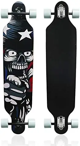 

Nattork Longboards Skateboard 41 x 9 inch for Adults Teenagers and , Equipped Long Board Deck 8 Ply Canadian Maple for Beginnern