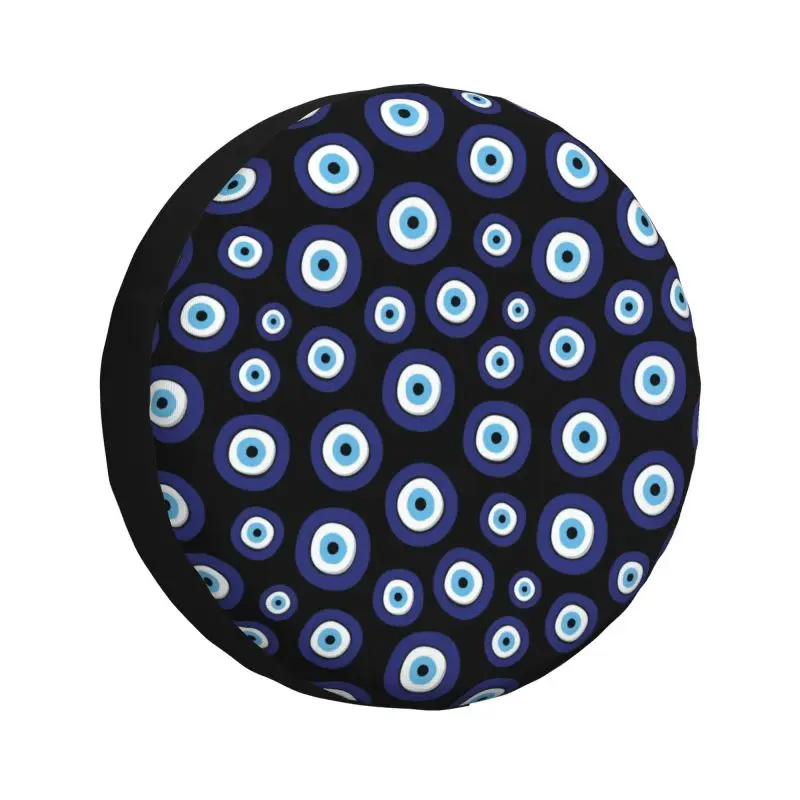 Greek Evil Eye Pattern Spare Tire Cover for Prado Pajero Wrangler Jeep RV SUV 4WD 4x4 Car Wheel Protector Covers
Greek Evil Eye Pattern Spare Tire Cover for Prado Pajero Wrangler Jeep RV SUV 4WD 4x4 Car Wheel Protector Covers