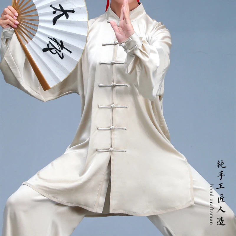 Master Tai Chi Clothing Kung Fu Silk Tai Chi Clothing Mulberry Silk Chinese Traditional Clothing Martial Arts Performance Suit
Master Tai Chi Clothing Kung Fu Silk Tai Chi Clothing Mulberry Silk Chinese Traditional Clothing Martial Arts Performance Suit