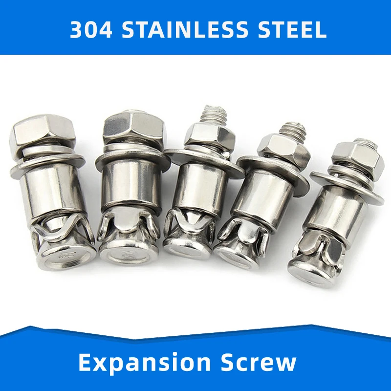 304 Stainless Steel Knock Type Expansion Screw Marble Ceramic Stone Expansion Bolt Link Rod Wall Fastener Nail M6 M8
304 Stainless Steel Knock Type Expansion Screw Marble Ceramic Stone Expansion Bolt Link Rod Wall Fastener Nail M6 M8