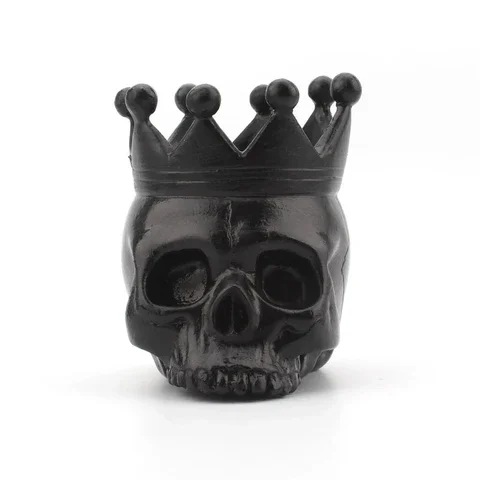 

3D Crown Skull Candle Holder Resin Candlestick Halloween Decoration Skeleton Candle Base Home Halloween Decor Dropshipping