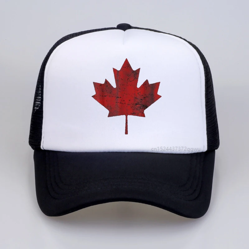 

Hot men's baseball cap for women Mesh Breathable snapback hat CANADA printing Maple Leaf bone cap gorras casual casquette