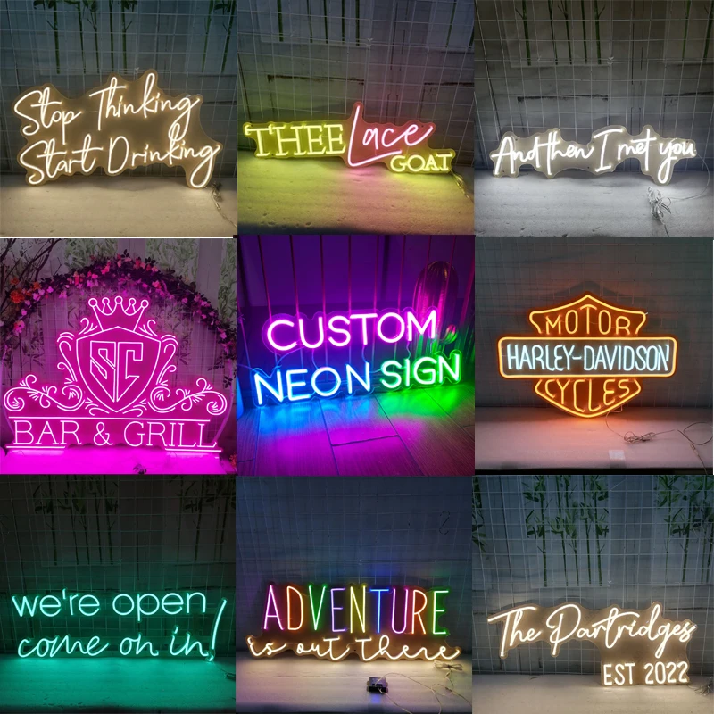 

Customized Neon Signs LED Neon Light for Wall Decor Billboard Christmas Birthday Wedding Party Decor Bedroom Girls Kids Room