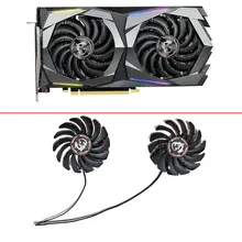 

New 2 Pcs 87MM GTX1660 GTX1650 PLD09210S12HH 4-Pin For MSI GeForce GTX 1650 Super 1660 1660Ti GAMING X Graphics Card Cooling Fan