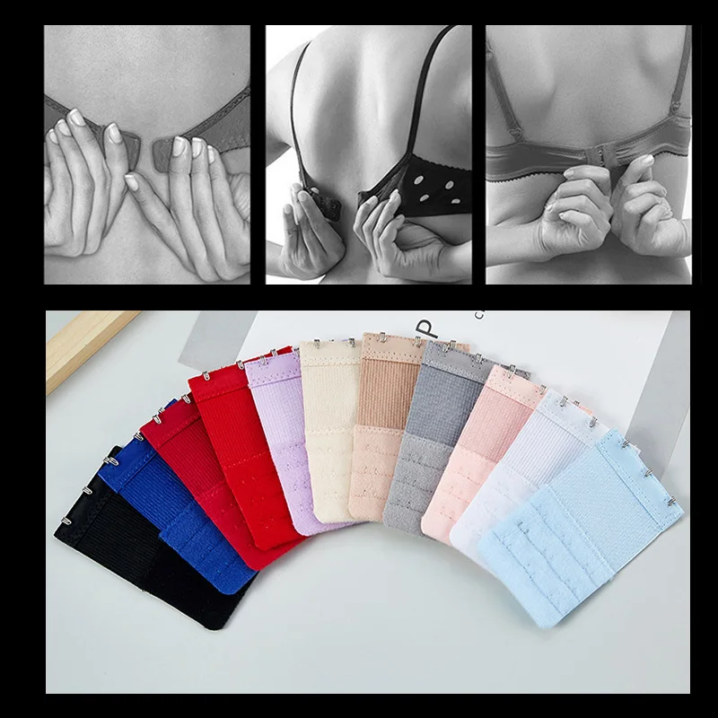 2pcs Bra Extenders Strap Buckle Extension 3Hooks Bra Strap Extender Adjustable Intimates Belt Buckle Accessories Women Bra Strap
2pcs Bra Extenders Strap Buckle Extension 3Hooks Bra Strap Extender Adjustable Intimates Belt Buckle Accessories Women Bra Strap