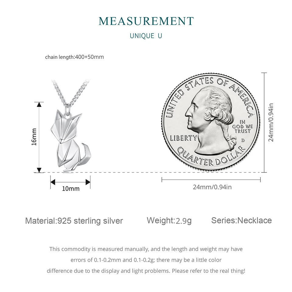 925 Sterling Silver Little Fox Necklace Pendant Cute Animals Adjustable Chopin Chain For Elegant Women Party Fine Jewelry 5 Mallzona S6f7862646f204319aee2697bda5af874G 925 Sterling Silver Little Fox Necklace Pendant Cute Animals Adjustable Chopin Chain For Elegant Women Party Fine Jewelry Mallzona