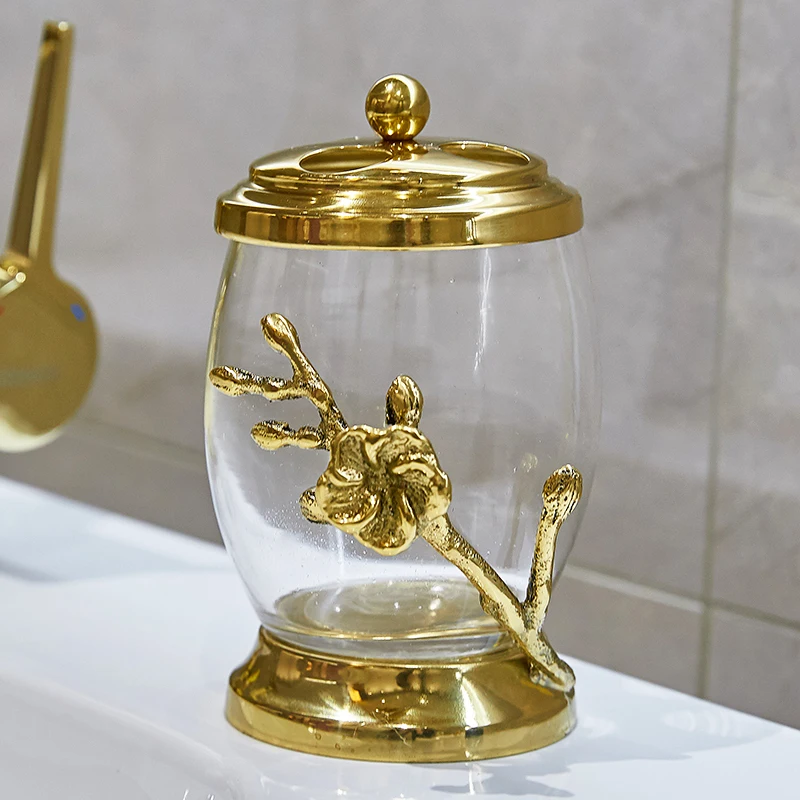 Pure Copper Plum Blossom Bathroom Decoration Accessories Glass Toothbrush Holder Cotton Swab Box Lotion Bottle Home Storage Tray
Pure Copper Plum Blossom Bathroom Decoration Accessories Glass Toothbrush Holder Cotton Swab Box Lotion Bottle Home Storage Tray