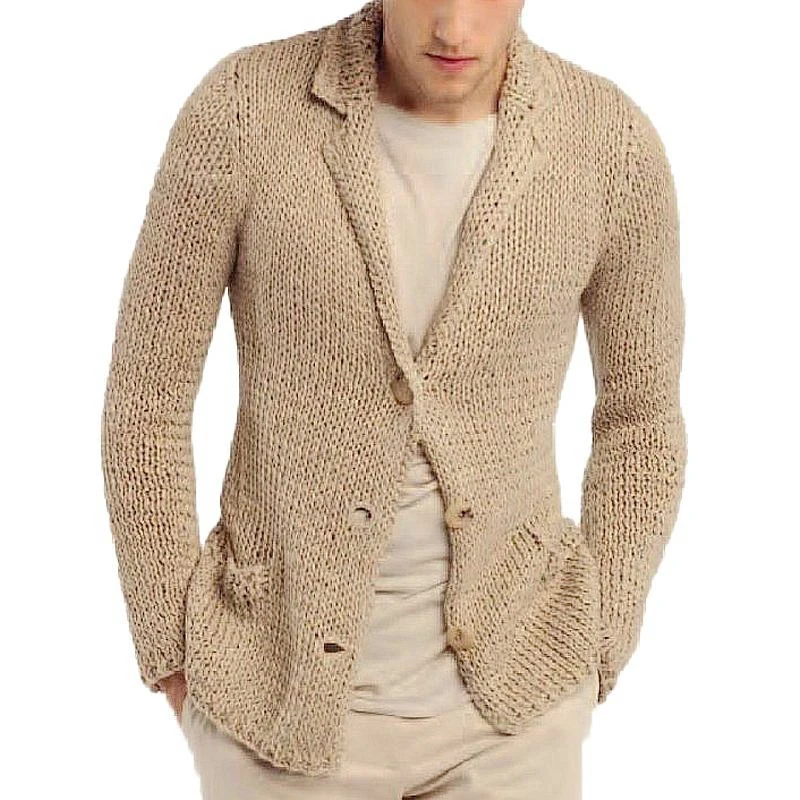 Male Solid Coarse Wool Blazer Fashion Streetwear 2023 Long Sleeve Buttoned Sweater Jackets Winter Fall V-neck Knitted Cardigan
Male Solid Coarse Wool Blazer Fashion Streetwear 2023 Long Sleeve Buttoned Sweater Jackets Winter Fall V-neck Knitted Cardigan