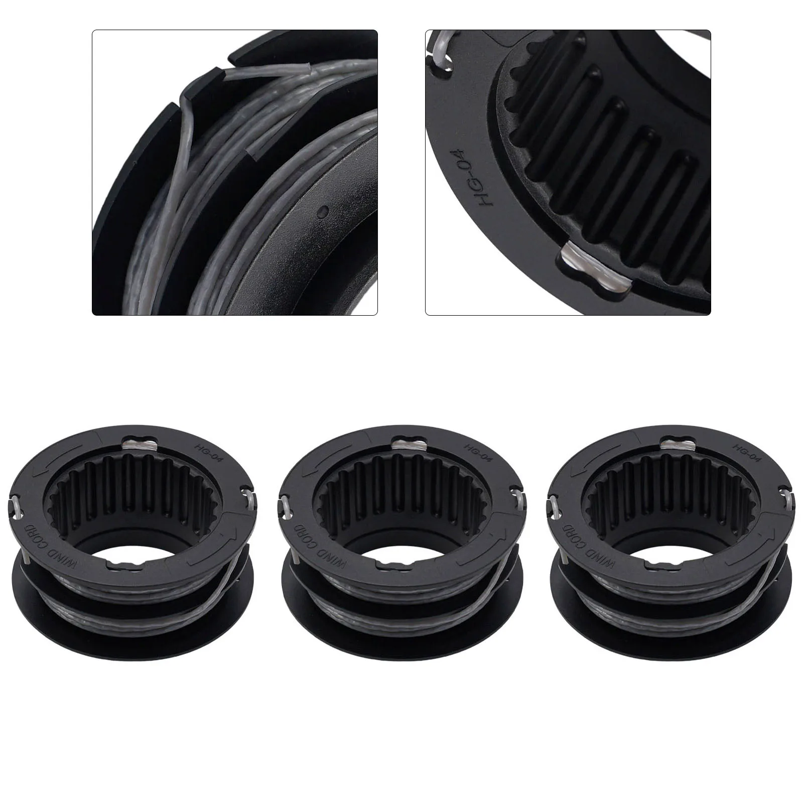 3pcs Trimmer Replacement Spool ABS+Nylon For Greenworks 080 80V Front Mount String Trimmer Spool SB00L00 Garden Tools
3pcs Trimmer Replacement Spool ABS+Nylon For Greenworks 080 80V Front Mount String Trimmer Spool SB00L00 Garden Tools