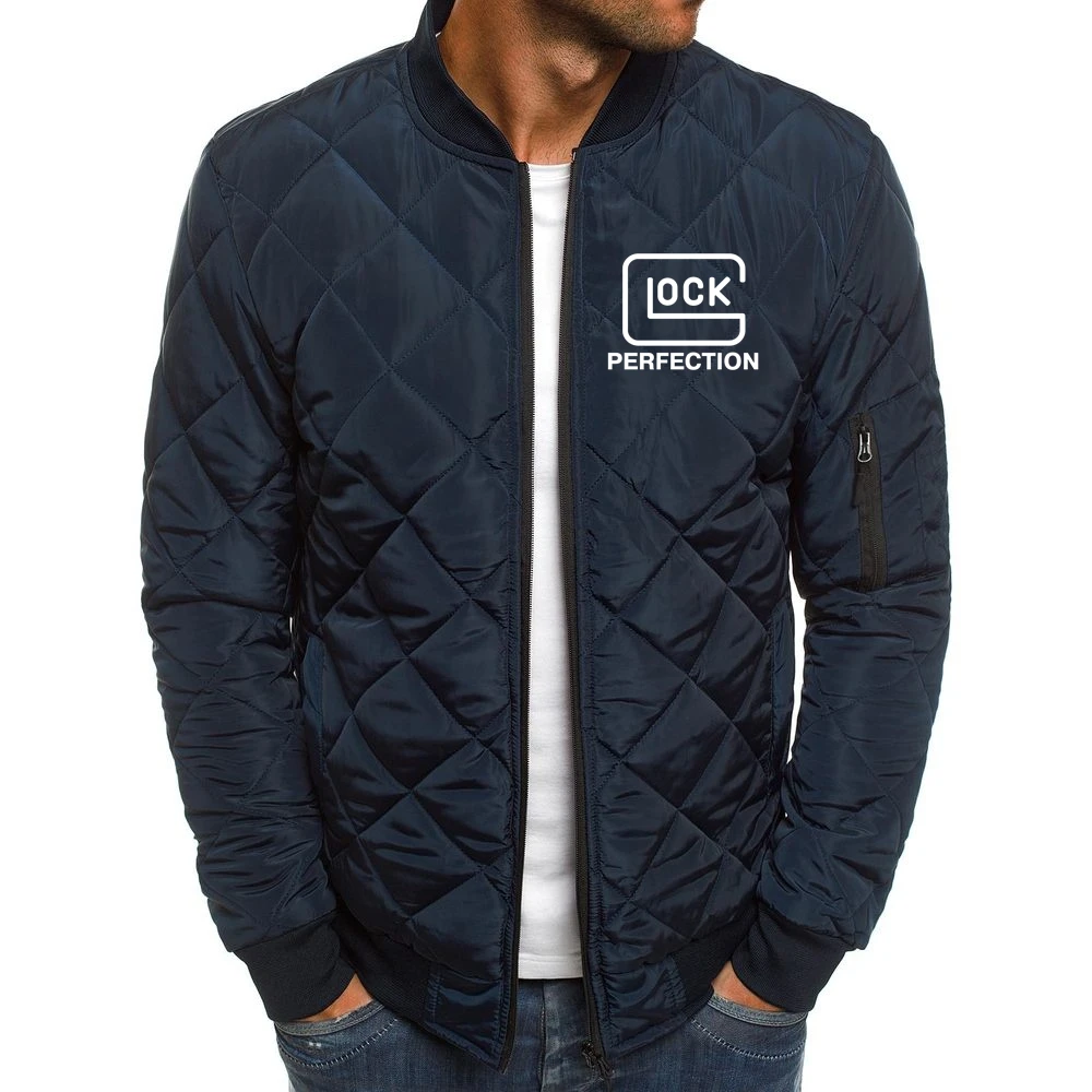

Мужская повседневная куртка на молнии, с логотипом известного бренда Glock, весна-осень