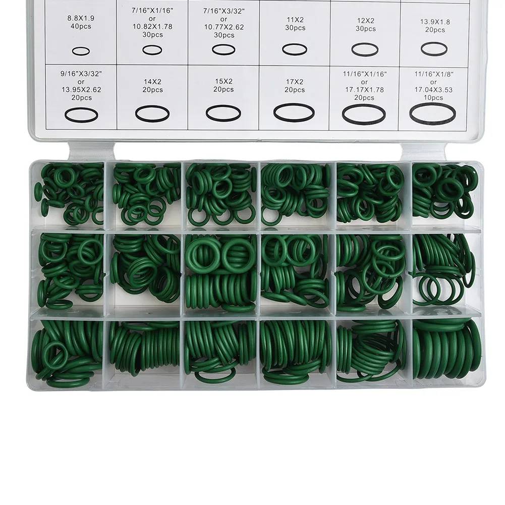 Durable O-Ring Auto Tool Gasket Rubber 530 Pcs Assortment Automotive Green High quality Kit New Set A/C System
Durable O-Ring Auto Tool Gasket Rubber 530 Pcs Assortment Automotive Green High quality Kit New Set A/C System