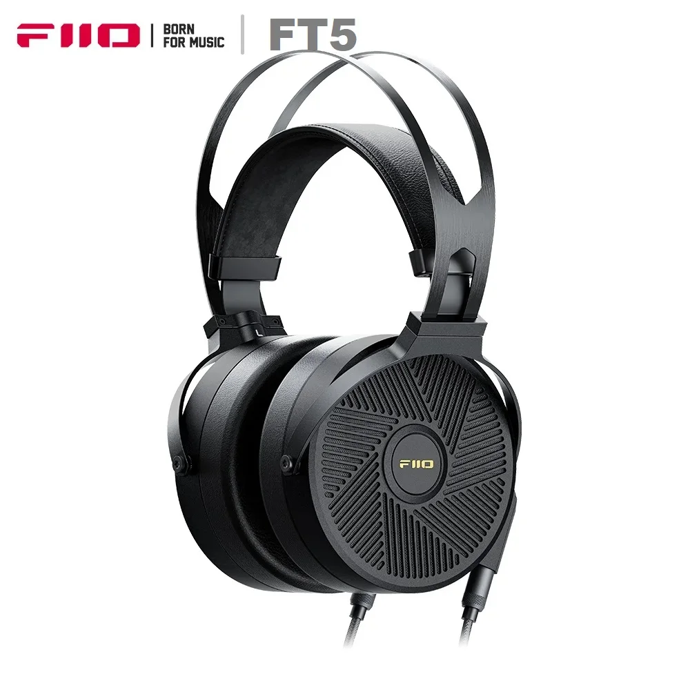 

FiiO FT5 HiFi Audio 90mm Planar Magnetic Headphones for Audiophiles/Studio, Great-Sounding, High Sensitivity Earpads