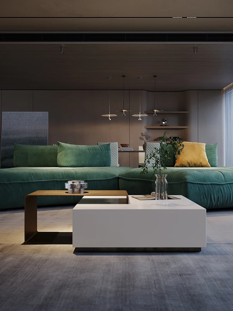 Italian light luxury coffee table, living room, modern and minimalist household use, square coffee table, high-end feeling
Italian light luxury coffee table, living room, modern and minimalist household use, square coffee table, high-end feeling