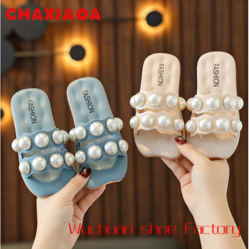 Summer New Style Children Slippers Pearl Lace Girl Kids Slippers Soft Bottom Non-slip Sandals
Summer New Style Children Slippers Pearl Lace Girl Kids Slippers Soft Bottom Non-slip Sandals