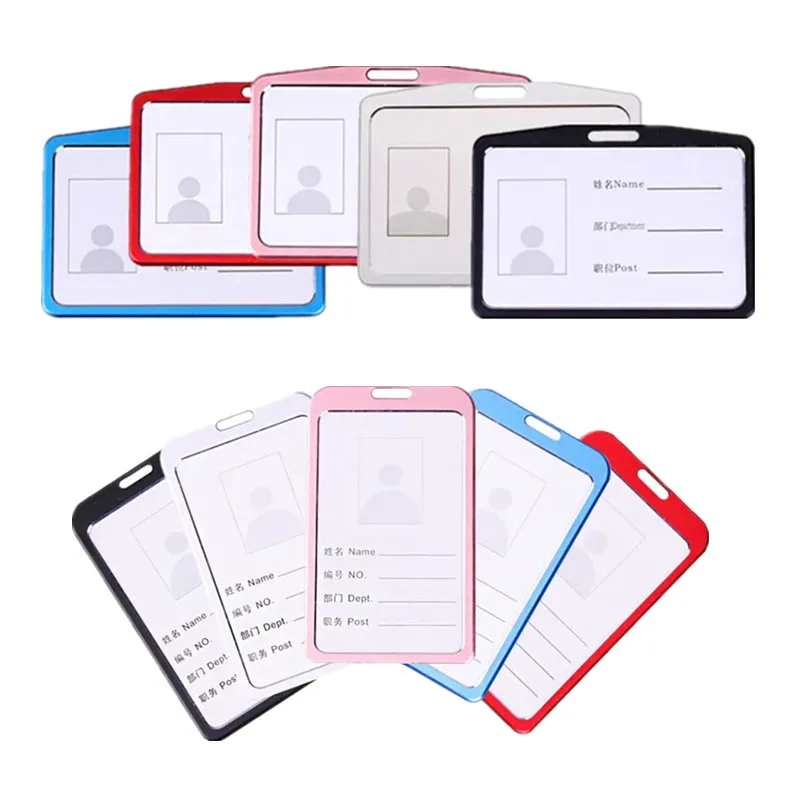 2pcs/set Aluminum Alloy Badge ID Holder Case Pass Work Card Cover Working Permit Sleeve Name Badge Holder Metal ID Tag Case
2pcs/set Aluminum Alloy Badge ID Holder Case Pass Work Card Cover Working Permit Sleeve Name Badge Holder Metal ID Tag Case