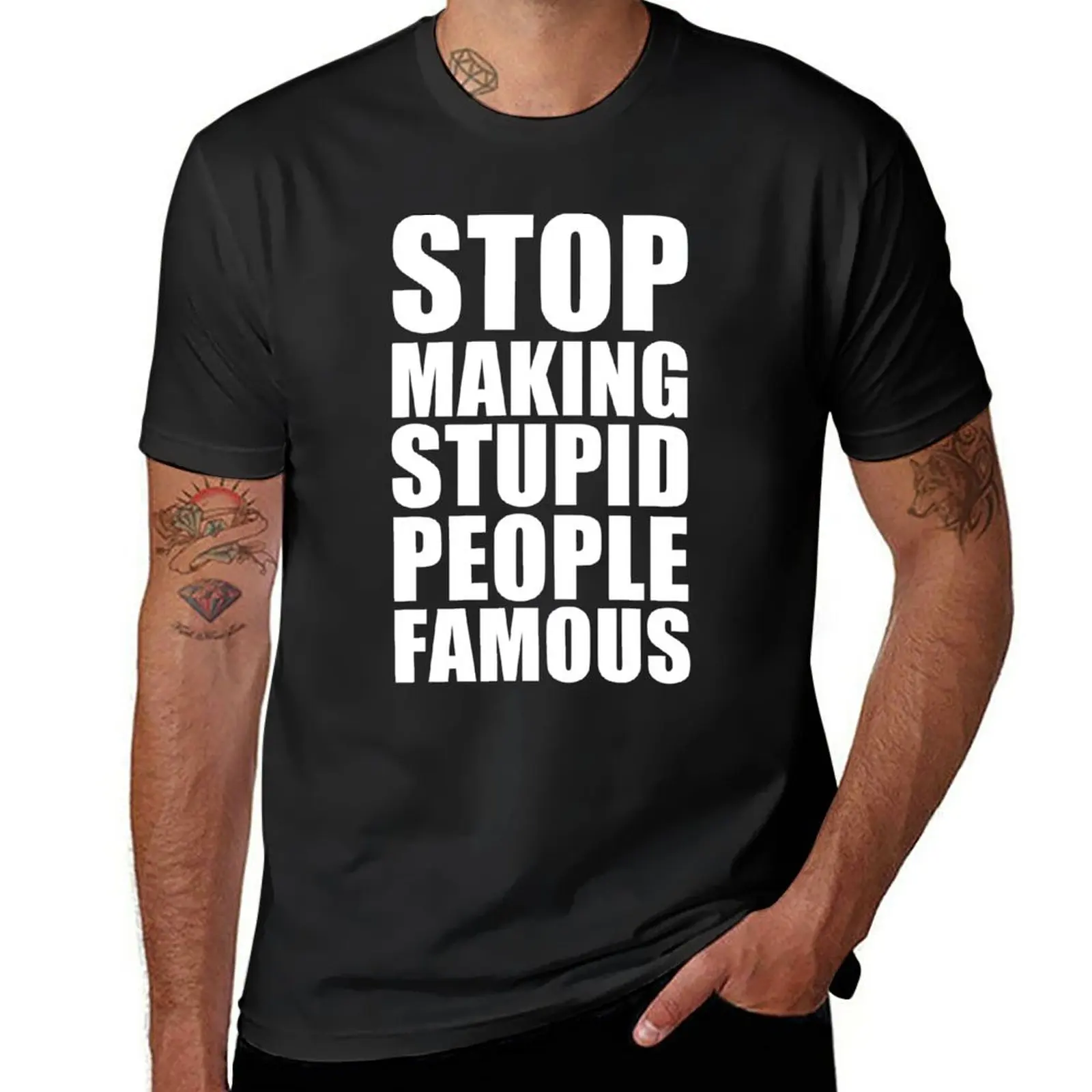 New Stop Making Stupid People Famous T-Shirt Short t-shirt customized t shirts mens clothes
New Stop Making Stupid People Famous T-Shirt Short t-shirt customized t shirts mens clothes