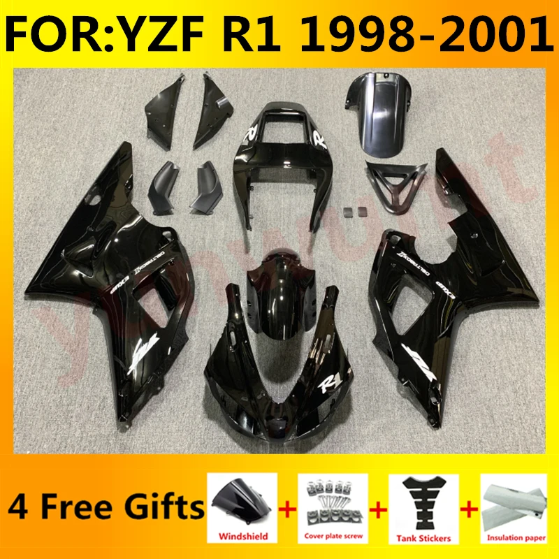 Новинка, комплект обтекателей для мотоциклов ABS, подходит для YZF R1 1998 1999 2000 55 55 98 99 00 01, Обтекатели черного цвета
Новинка, комплект обтекателей для мотоциклов ABS, подходит для YZF R1 1998 1999 2000 55 55 98 99 00 01, Обтекатели черного цвета