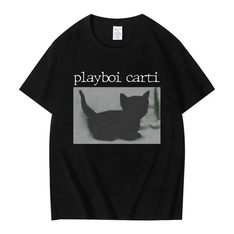Hip Hop Rapper Playboi Carti Cat Music Album Graphic Print T Shirt Cool Vintage Casual Oversized T-shirt Unisex Streetwear
Hip Hop Rapper Playboi Carti Cat Music Album Graphic Print T Shirt Cool Vintage Casual Oversized T-shirt Unisex Streetwear
