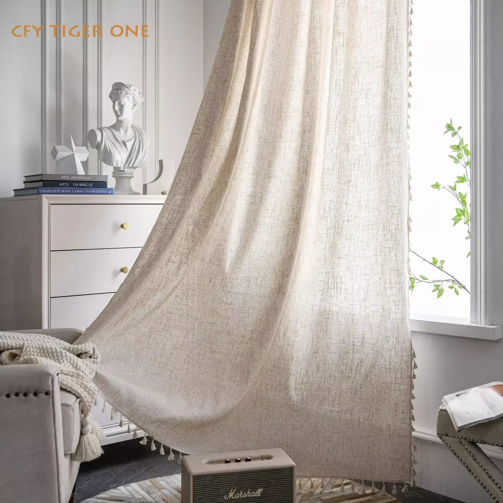 Cotton Linen Boho Solid Color Window Curtain with Tassels Blackout Valance for The Luxury Living Room Curtains for Living Room
Cotton Linen Boho Solid Color Window Curtain with Tassels Blackout Valance for The Luxury Living Room Curtains for Living Room
