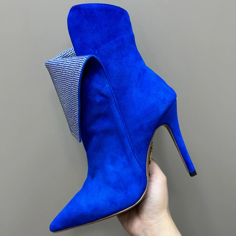 Fashion Short Boots 2023 Autumn New Crystal Decor Banquet Sexy Women Boots Comfortable Texture Pointed Toe Female Pumps
Fashion Short Boots 2023 Autumn New Crystal Decor Banquet Sexy Women Boots Comfortable Texture Pointed Toe Female Pumps