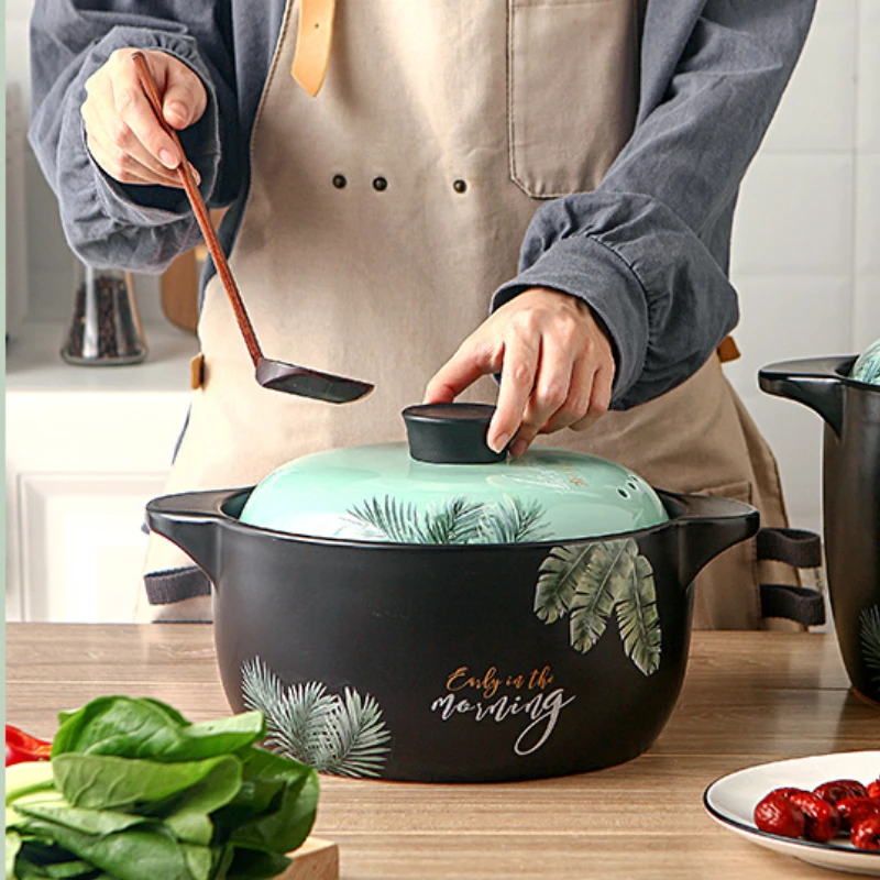 Ceramic Soup Pot Casserole Kitchen Gas Stoves Large Pan Instant Hot Pot Soup Stock Pots with Lid Cooking Pan tencere Cookware
Ceramic Soup Pot Casserole Kitchen Gas Stoves Large Pan Instant Hot Pot Soup Stock Pots with Lid Cooking Pan tencere Cookware