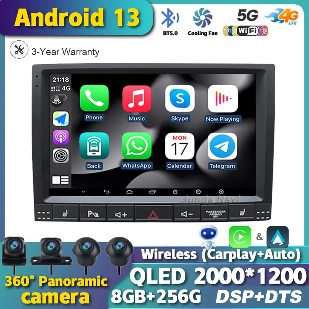 Android 13 For Volkswagen VW Touareg 2002-2012 Car Radio Multimedia WIFI Navigation GPS Video Player Stereo Carplay Split Screen
Android 13 For Volkswagen VW Touareg 2002-2012 Car Radio Multimedia WIFI Navigation GPS Video Player Stereo Carplay Split Screen