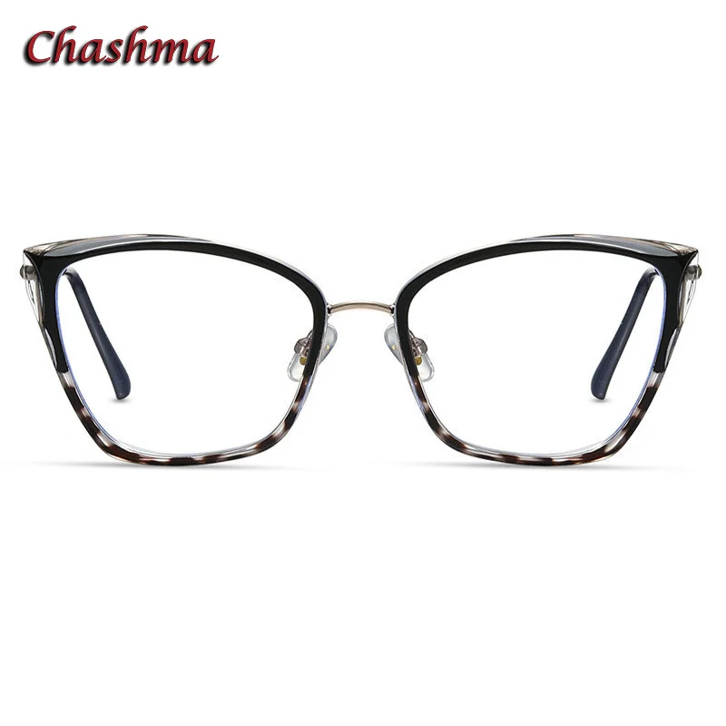 

Chashma Women Cat Eye Glasses Frame TR 90 Light Weight Flexible Eyewear for Optical Prescription Lenses Lady Spectacle