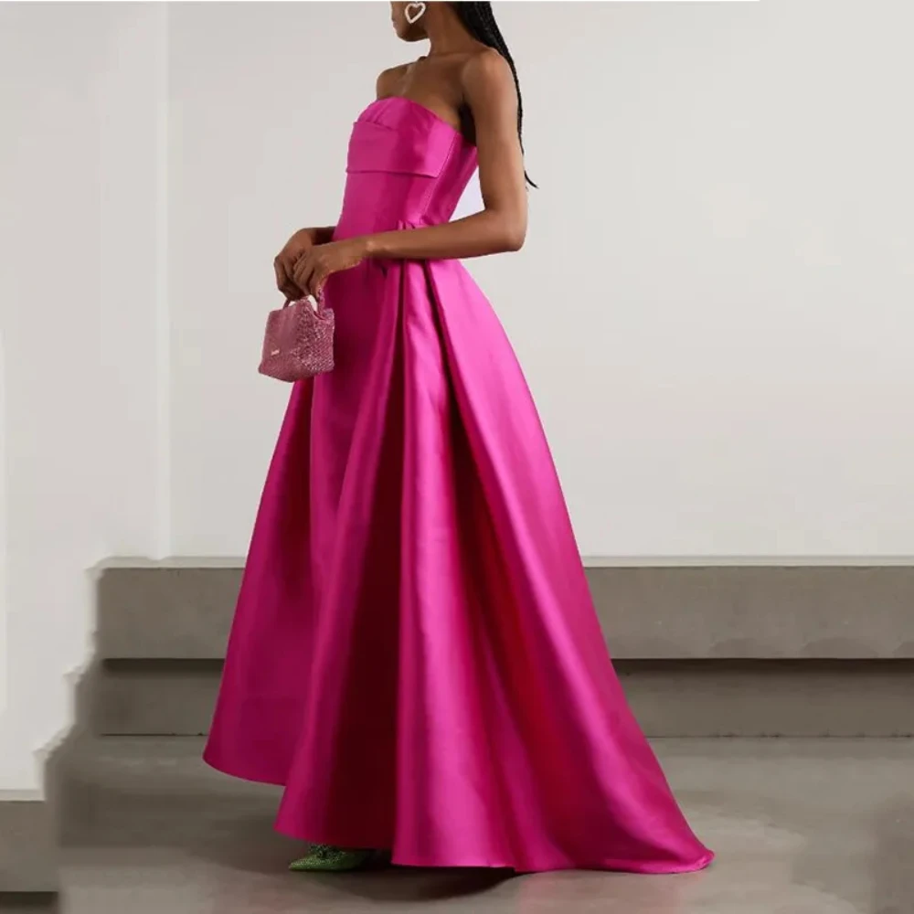 2024 New Exquisite Evening Dress Boat Neck Sleeveless A-Line Party Prom Gowns Simple Zipper Satin Formal Occasion Dresses E10014
2024 New Exquisite Evening Dress Boat Neck Sleeveless A-Line Party Prom Gowns Simple Zipper Satin Formal Occasion Dresses E10014