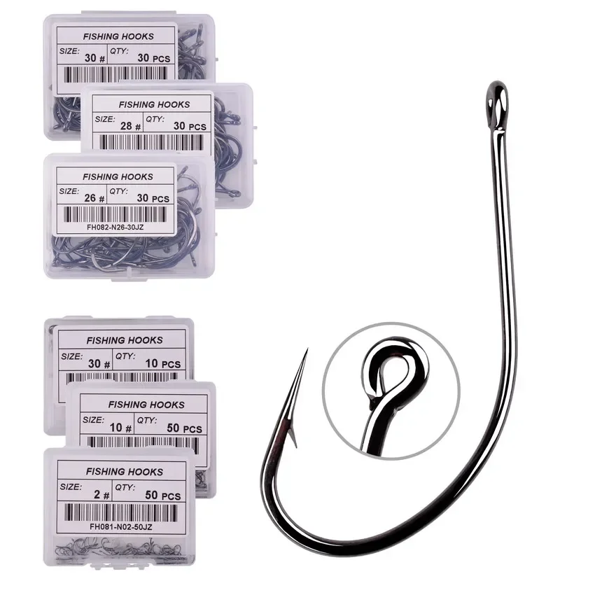 50pcs 10pcs High Carbon Steel Fish Hook Efficiency Barbed Carp Fishhooks with Hole Jig Carp Fly Fishing Hook Worm Pesca Tackle
50pcs 10pcs High Carbon Steel Fish Hook Efficiency Barbed Carp Fishhooks with Hole Jig Carp Fly Fishing Hook Worm Pesca Tackle